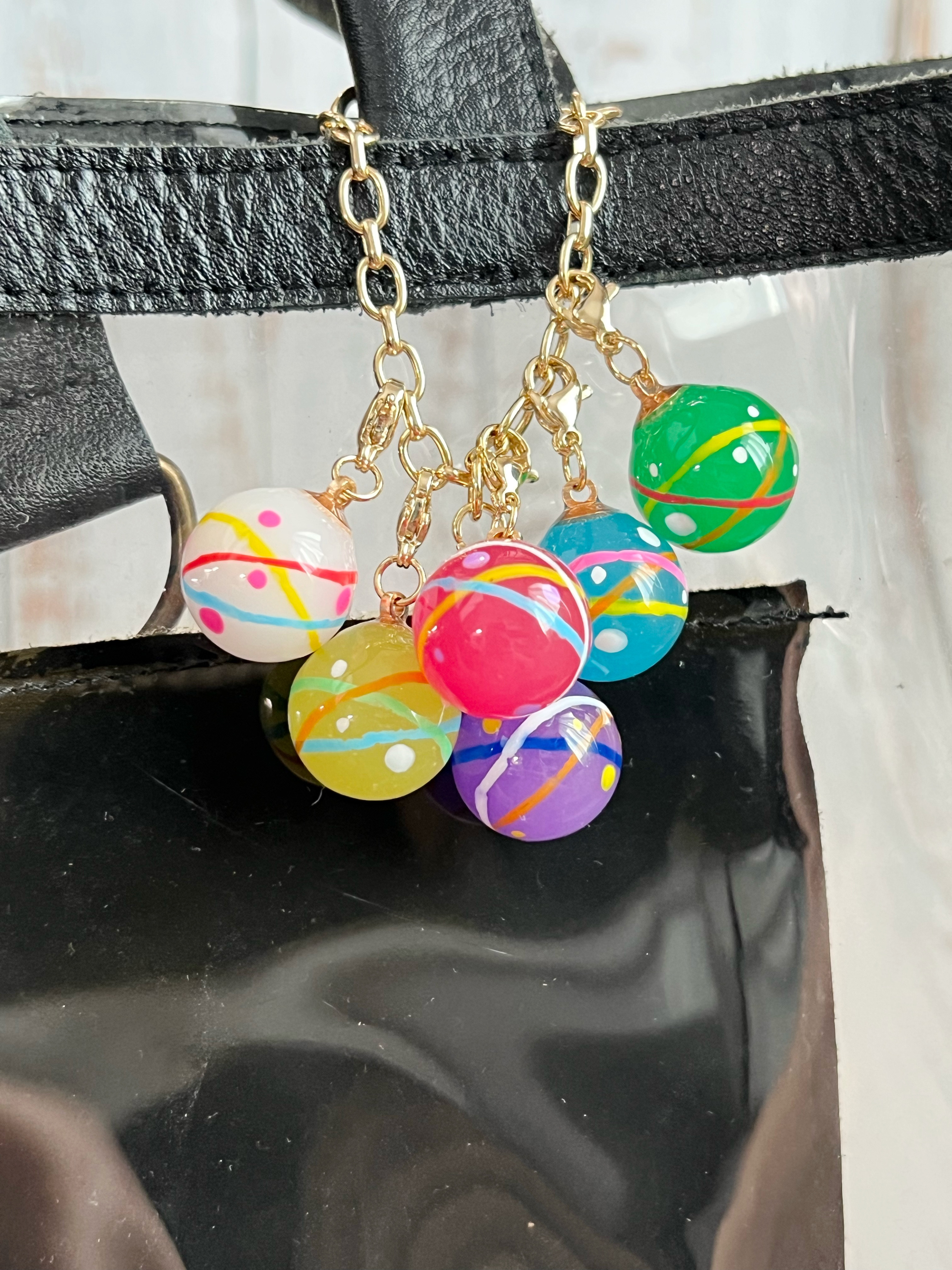 レトロかわいいヨーヨーバッグチャーム　選べるカラー　水風船