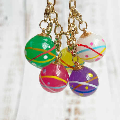 レトロかわいいヨーヨーバッグチャーム 選べるカラー 水風船 バッグ