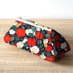 Gamaguchi Purse in handmade cloth - clasp wallet/silgi/clutc 7枚目の画像