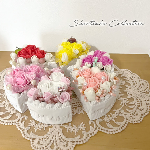 まるでケーキのようなフラワーアレンジ アーティフィシャルフラワー