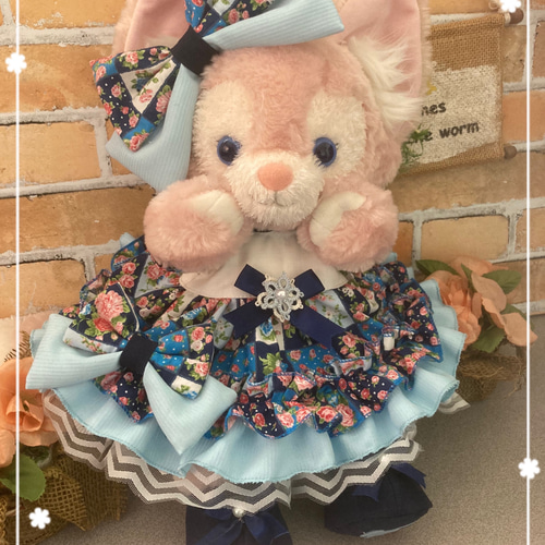 リーナベルSサイズ☆クリーム花柄 和着物ドレス6点コスチューム