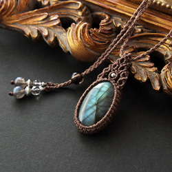 スモーキールチルクォーツ マクラメネックレス 守り神202622