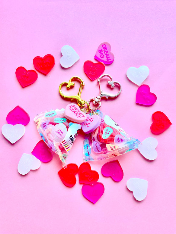 Candy hearts packaged charm 3枚目の画像