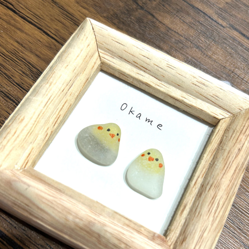 シーグラスアート✩.*˚ オカメインコちゃん その他インテリア