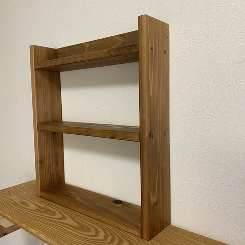 杉材の3段シェルフ・スパイスラック 棚・シェルフ・ラック MINI