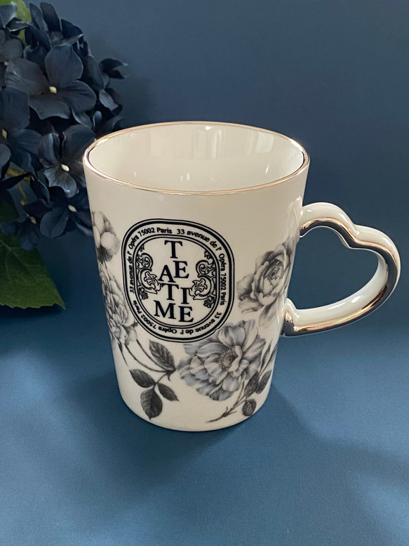 初出品記念 モノクロローズ マグカップ マグカップ AzureBlue 