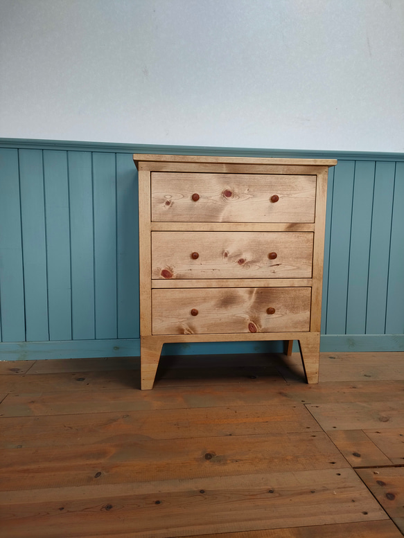 3段チェストパイン無垢材 チェスト・キャビネット As.factory 通販