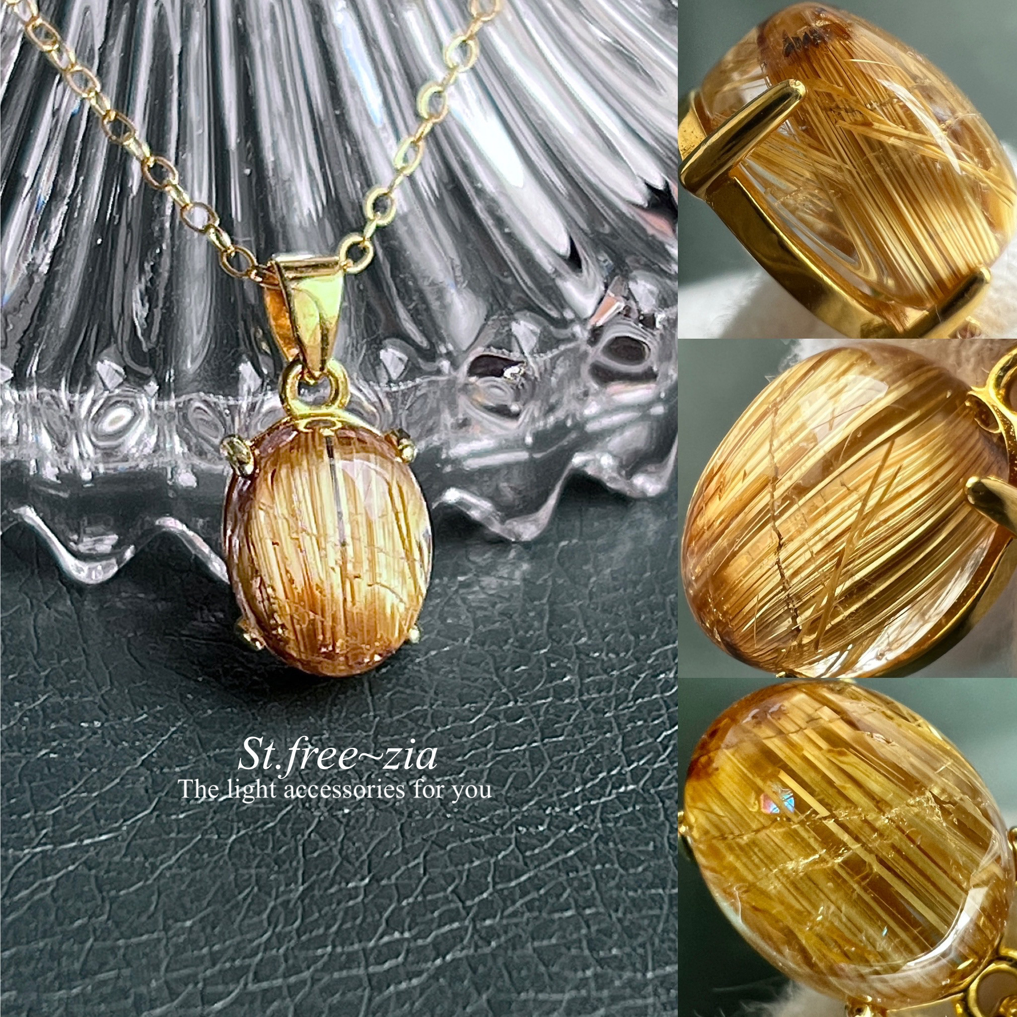 S-70 水晶 ネックレス アクセサリー ルチルクォーツ 自然石 誕生石 宝石 S-70 水晶 ネックレス アクセサリー ルチルクォーツ 自然石