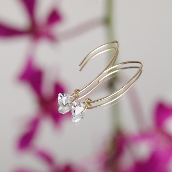 楽天市場】18金 ピアス アクアマリン 18k 天然宝石 K18 ホワイト