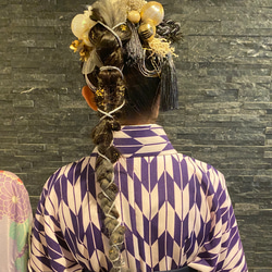 A18 金箔プレゼント　卒業式　ヘアアクセ　卒業式髪飾り　袴　成人式　成人式ヘアアクセ　 8枚目の画像