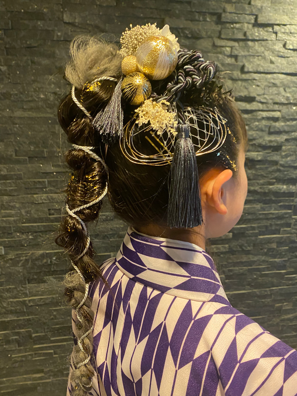 A18 金箔プレゼント　卒業式　ヘアアクセ　卒業式髪飾り　袴　成人式　成人式ヘアアクセ　 7枚目の画像