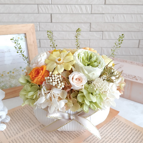 プリザーブドフラワーアレンジメント&マスコット付き　未使用に近い　早く売りたい◆ 532c158254ce84161d702abe255ecb