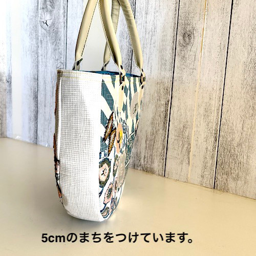 creema限定,ミナペルホネンPathとコラージュ、まーるいミニトート 