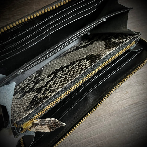 スタースティングレイ×パイソン プレゼント 海の宝石 ネイビー メンズ