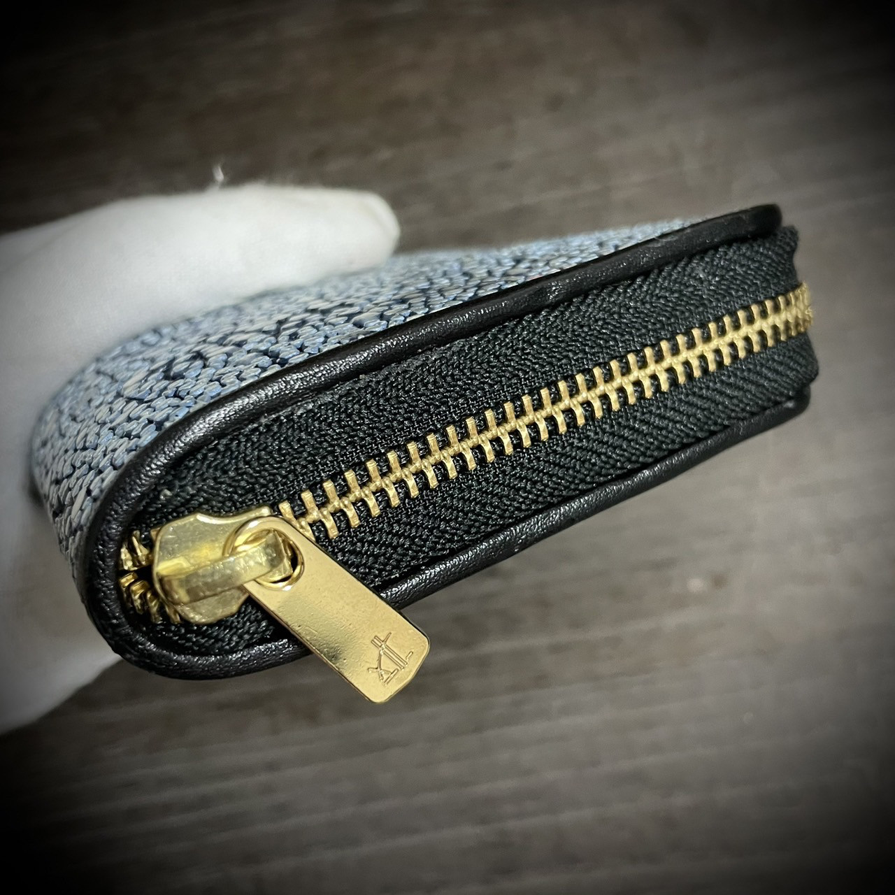 スタースティングレイ×パイソン プレゼント 海の宝石 ネイビー メンズ