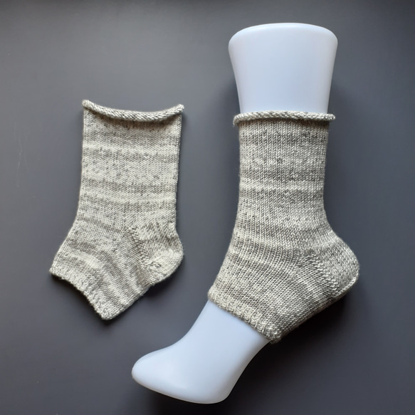 かかとソックス【バンブーソックス糸使用】＊洗濯機OK！ 2枚目の画像