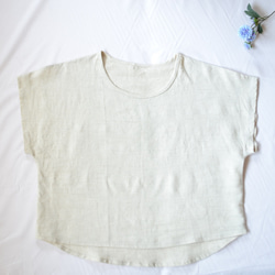 ヘンプ100％　麻　Tシャツ　レディース　オーガニック　天然素材　カットソー　日本製　無染色無漂白 夏　涼しい　無地　 4枚目の画像