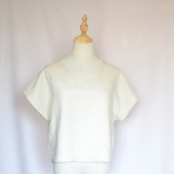 ヘンプ100％　麻　Tシャツ　レディース　オーガニック　天然素材　カットソー　日本製　無染色無漂白 夏　涼しい　無地　 10枚目の画像