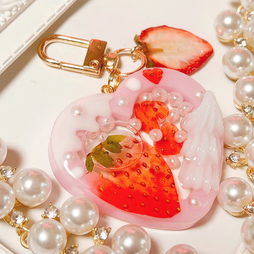 いちごみるく◇ハートシェイカー フェイクスイーツ ホイップデコ