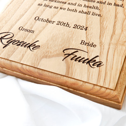 無垢の木の結婚証明書 ウェディング 結婚式 挙式 9枚目の画像