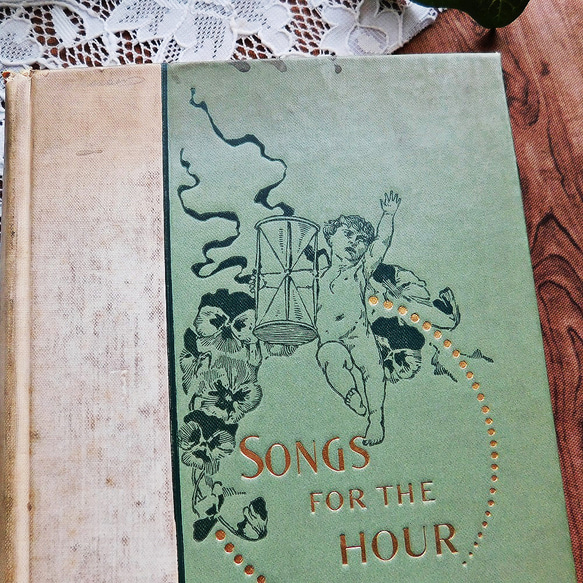 ☆゜+.1893年　アメリカの有名な曲　音楽　アンティークブック　ヴィンテージ本　洋書　古書　イギリス　レトロ　英国　 2枚目の画像