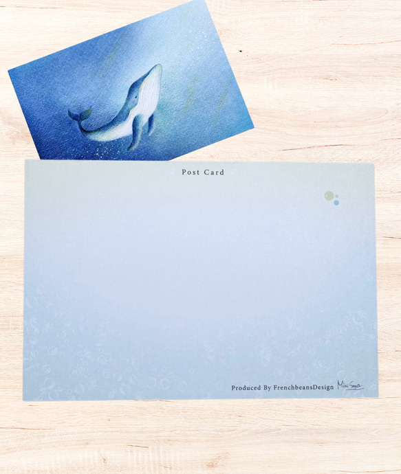 【クジラ】インナーチャイルドを癒すポストカード3枚組　 2枚目の画像