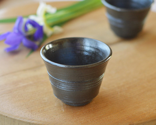 焼締め　湯呑み ３個 d763408849e9c942d26ec006de71f3