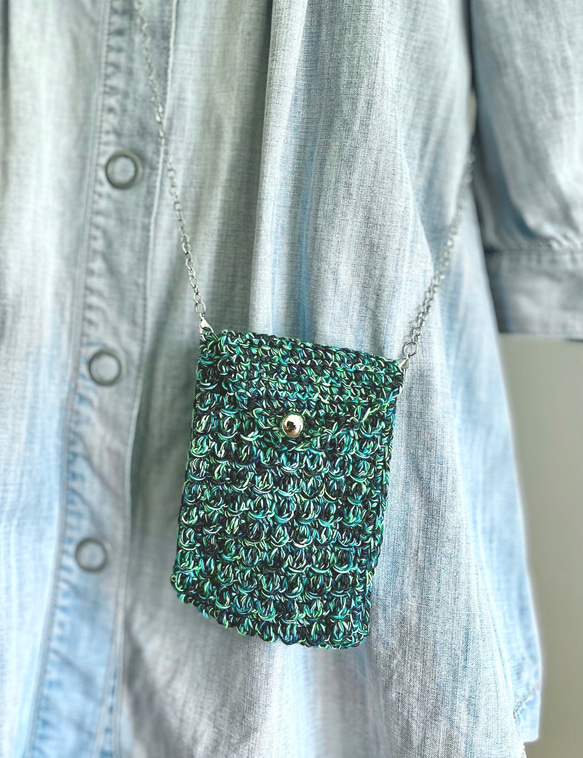 編み図　－スマホとか入れてねー　★かぎ針編みの小さなショルダー★　編み図　レシピ　データ販売 人気・おすすめ｜売れ筋商品・話題商品におすすめ 品質チェック済み 安心配送