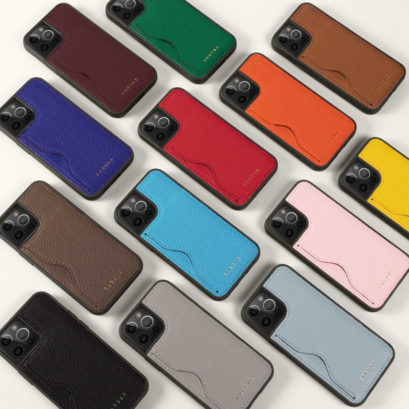 iPhone12Mini 本革バックカバーケース 13色が選べる＜COPC1＞ 15枚目の画像