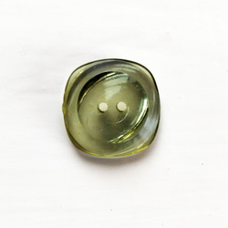雫  オリーブ｜ヴィンテージボタン 22mm 1個（日本製デッドストック）Nr.rb104 5枚目の画像