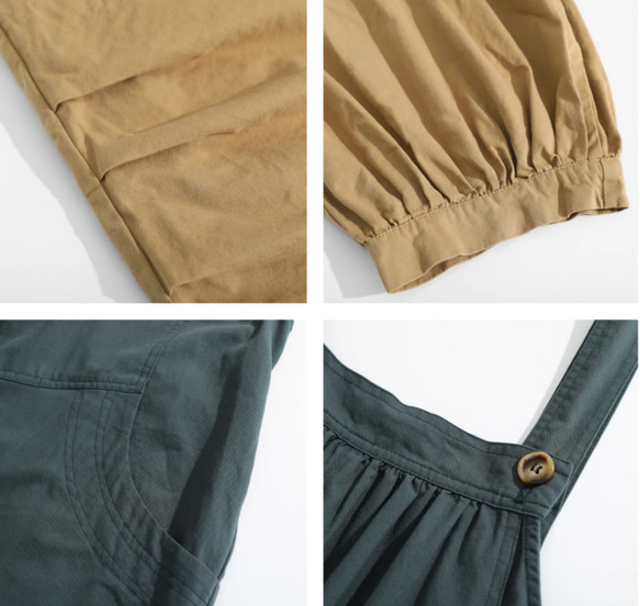 ズボン下/ブルマパ　コットン100％　サロペットパンツ　ストラップ　 レディース  カジュアルパンツ　 ズボン　調整可能 13枚目の画像