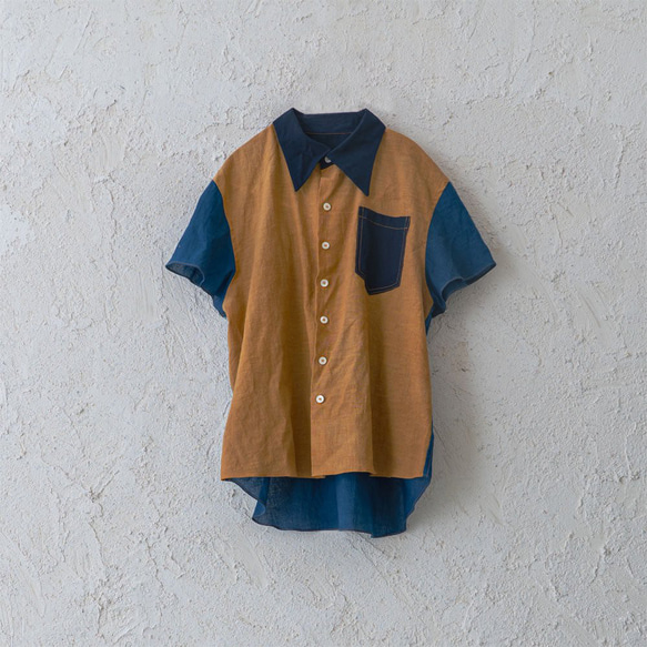 【福袋】ショートスリーブシャツ/三河織物＋パッチギャザースカート/三河織物 8枚目の画像