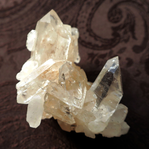 美品 ヒマラヤ マニカラン産 水晶 クラスター 天然石 原石 高品質]インド/マニカラン産ヒマラヤ水晶クラスター/原石小さめ