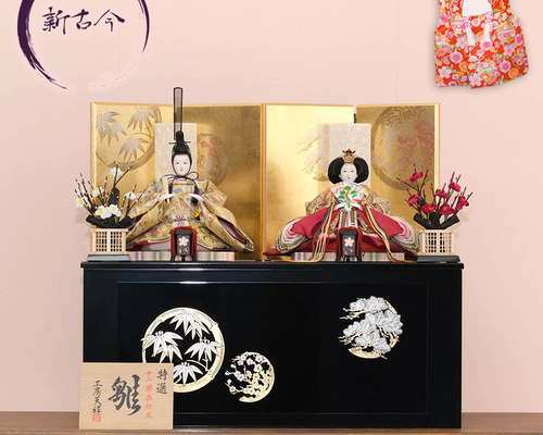 定価68万円 京雛 京都西陣織 本金正絹 平安 ひな人形 雛飾りセット 雛人形 雛人形 最高級 京製 ひな人形 おひなさま 平安雛幸 京9番 正絹西陣織