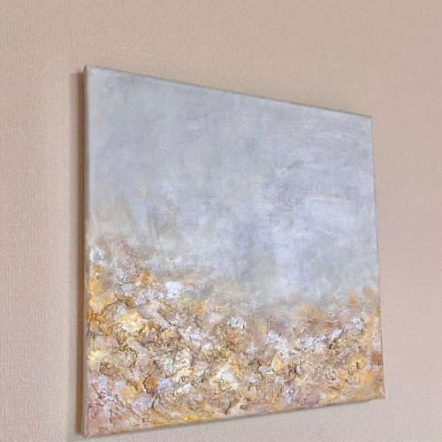 現代アート　モダンアート　北欧　インテリア　くすみカラー　金箔　アート　Ｆ8 現代アート モダンアート 北欧 インテリア くすみカラー 金箔 アート F8