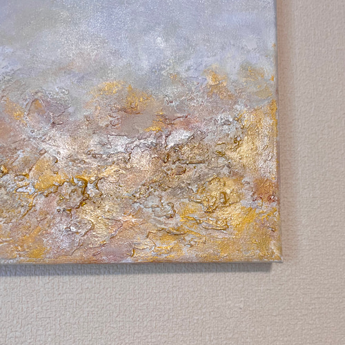 現代アート　モダンアート　北欧　インテリア　くすみカラー　金箔　アート　Ｆ8 2枚セット 33×43cm アートパネル フレーム絵画 モダンアート 魚