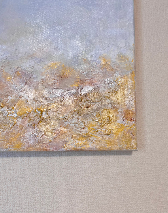 SHUNKEI(春景) / 抽象画 (S4) /北欧/アート/インテリア/現代アート/金箔/春/和 SHUNKEI 春景