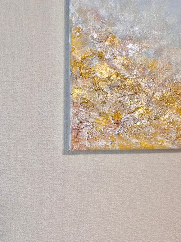 SHUNKEI(春景) / 抽象画 (S4) /北欧/アート/インテリア/現代アート/金箔/春/和 SHUNKEI 春景