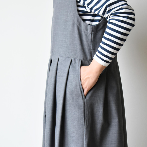 “上品可愛い”ウールトロピカルジャンパースカート 【SOOP103S】 10枚目の画像