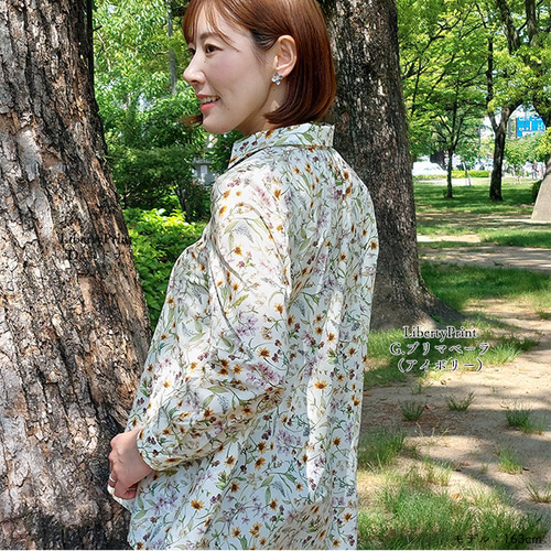 リバティプリント《Aラインシャツ 》8種類から選べる柄 Mサイズ