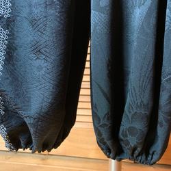 2種類の羽織から　もんぺパンツ　着物リメイク 6枚目の画像