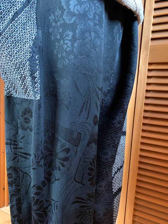 2種類の羽織から　もんぺパンツ　着物リメイク 10枚目の画像