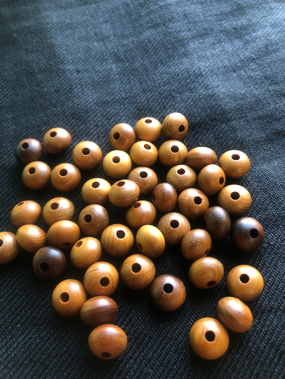 一位 ウッドビーズ 6＊8.1mm 10pcs ビーズ wood beads 通販｜Creema 