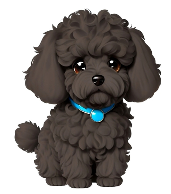 トイプードル　ドライ　Tシャツ　黒犬　ペット　グッズ　トイプー 2枚目の画像