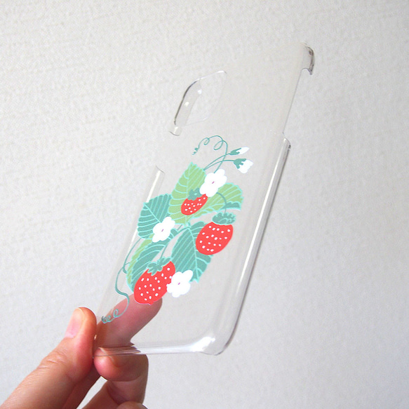 軟質智慧型手機保護殼 [草莓] 提供肩帶選項 #相容 iPhone15 第3張的照片