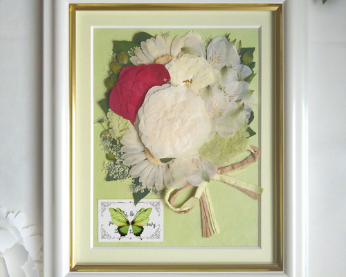 個展出品作 押花 額付き 在庫処分バザール 0_e64a65b0e550ddad131b41f41b3f