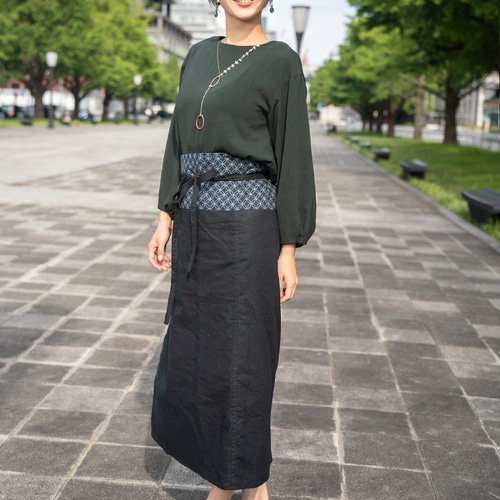 巻きスカート　グリーン　花柄　大人可愛い　フリーサイズ 巻きスカートグリーン花柄大人可愛いフリーサイズ