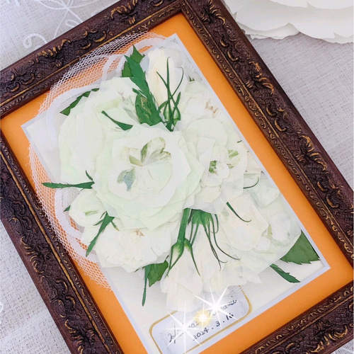 大切な花束を保存する✦ずっと飾っておける押し花額 フォトフレーム