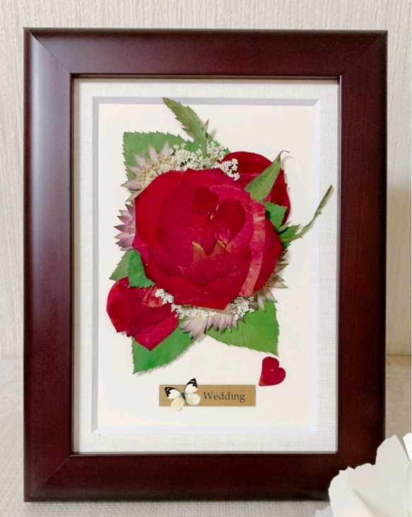 大切な花束を保存する✦ずっと飾っておける押し花額 フォトフレーム