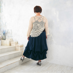 畢業季清倉大拍賣 * 大尺碼 * 四種長度可選 * 已售出超過1500件 [可自由調節裙擺] 舒適 * 海軍藍 第3張的照片